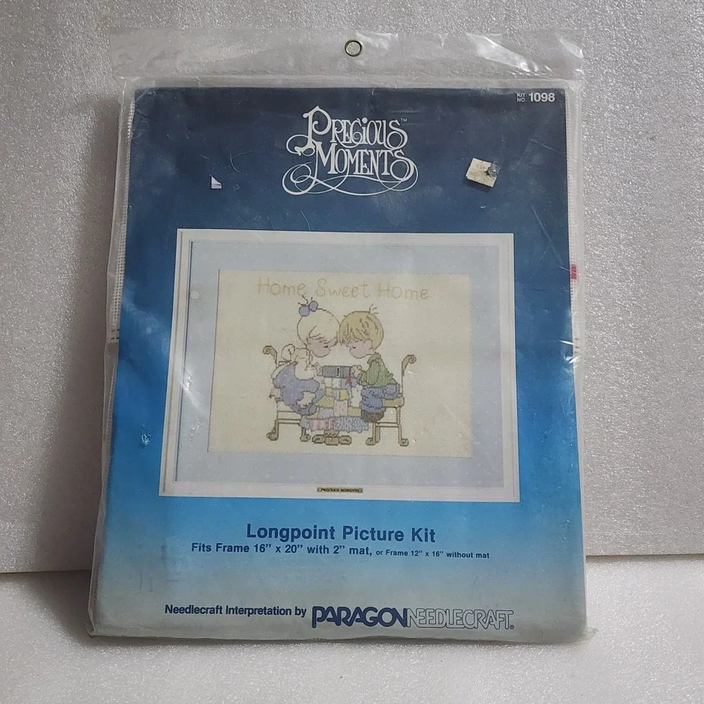 Precious Moments Longpoint Picture Kit No. 1098 Home Sweet Home Paragon 1984 New